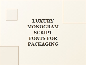Monogram Magic for Modern Packaging Design